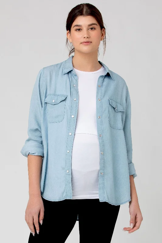 Bec Chambray Mat & Nursing Shirt  by Ripe