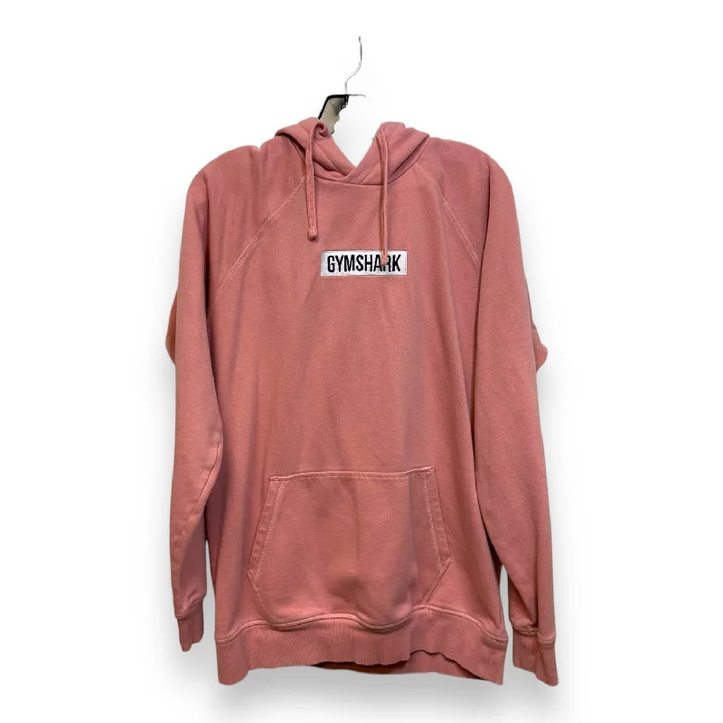 sweatshirts with flared hem -Sweatshirt Hoodie By Gym Shark In Pink, Size: M