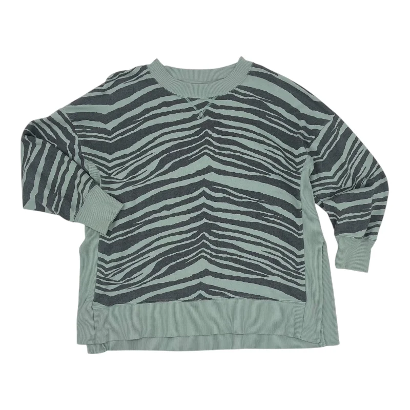 sweatshirts women rich coral -Sweatshirt Crewneck By Aerie In Zebra Print, Size:L