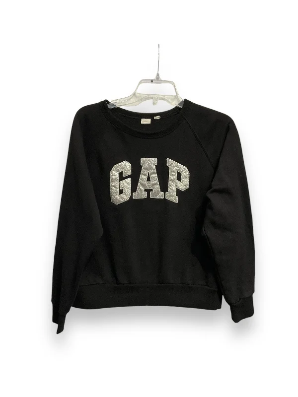 sweatshirts women soft mint -Sweatshirt Crewneck By Gap In Black, Size: S