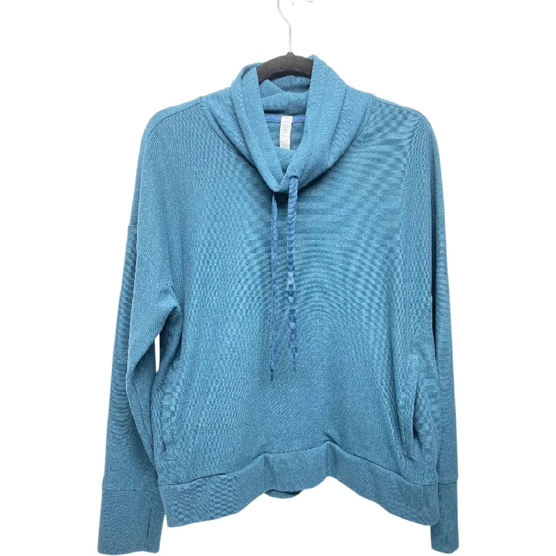 opal sweatshirts cool hue -Athletic Sweatshirt Collar By Rbx In Blue, Size: S