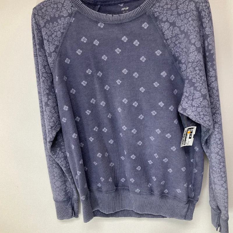 sweatshirts with flared hemline -Sweatshirt Crewneck By Aerie In Blue, Size: Xs