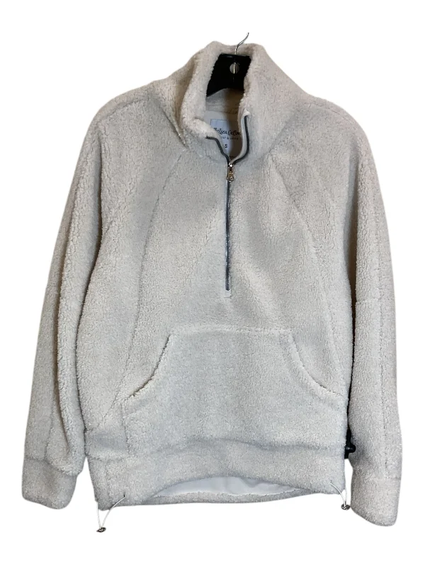 sweatshirts with drop hem -Sweatshirt Collar By Clothes Mentor In Cream, Size: S