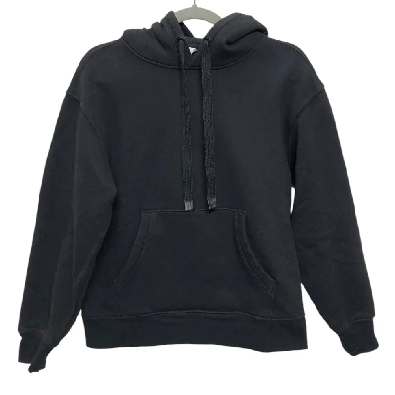 sweatshirts with embroidered patches -Sweatshirt Hoodie By Athleta In Black, Size: S