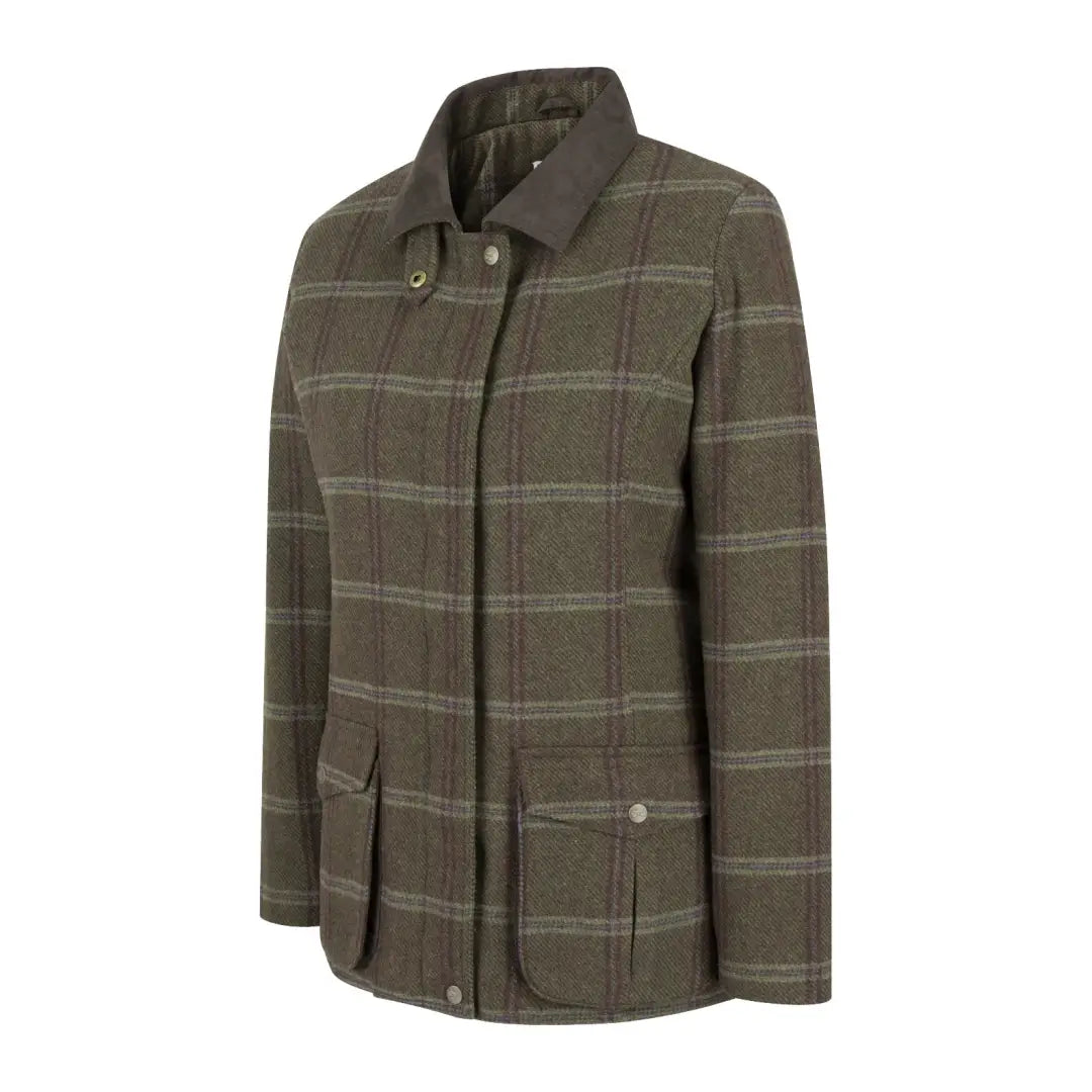 twill jacket men structured -Hoggs Of Fife Musselburgh Ladies Tweed Field Coat