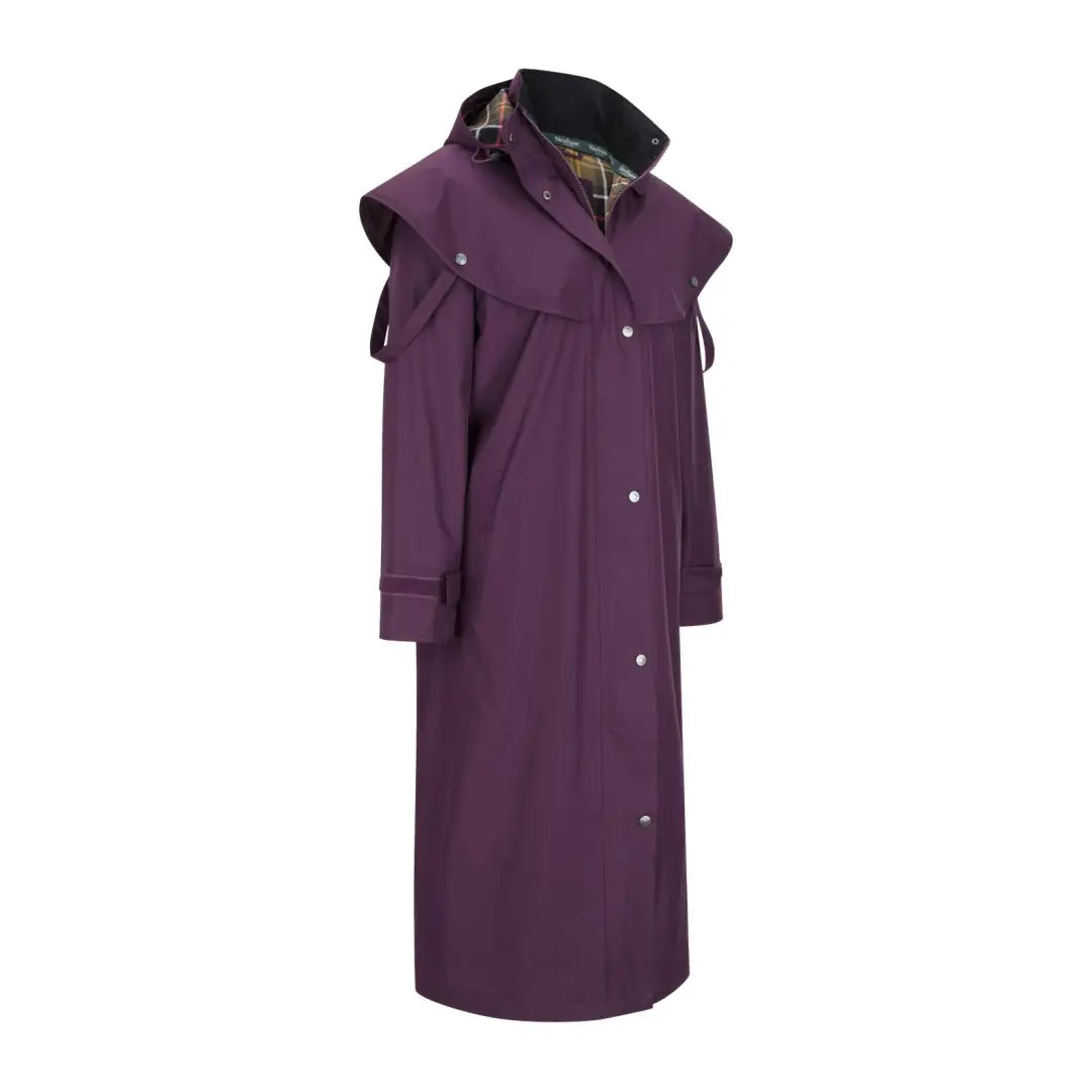 jacket with patch pockets -New Forest Victoria Ladies Full Length Waterproof Coat