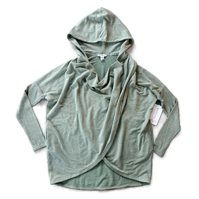 sweatshirts with drop cuffs -Athletic Sweatshirt Hoodie By Athleta In Green, Size: M