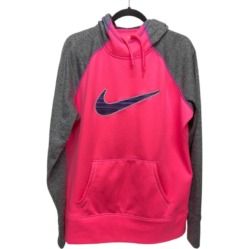 sweatshirts kids fish print -Athletic Sweatshirt Hoodie By Nike In Pink, Size: Xl