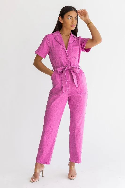 Kendall Pink Washed Jumpsuit