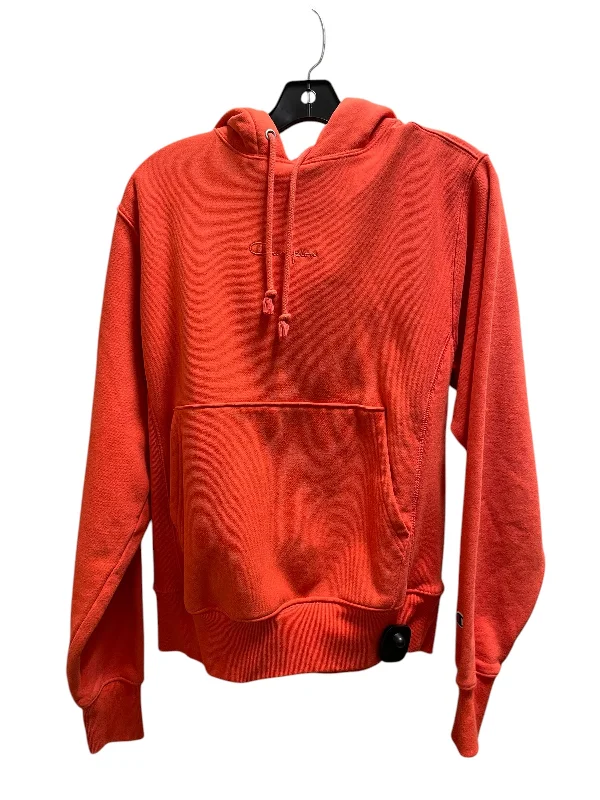 cable hemp sweatshirts twist -Sweatshirt Hoodie By Champion In Red, Size: S