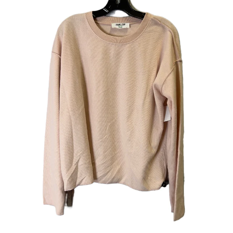 sweatshirts women sage green -Sweatshirt Crewneck By Double Zero In Pink, Size: L