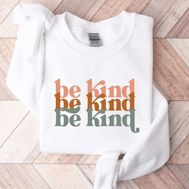 sweatshirts men wave pattern -Vintage Be Kind Sweatshirt