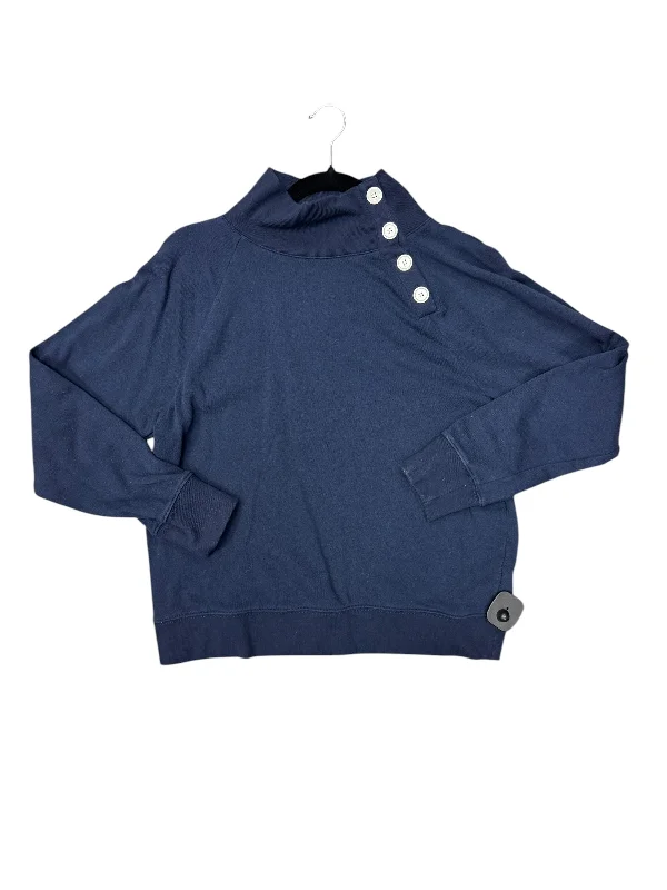 sweatshirts men grid pattern -Sweatshirt Collar By J. Crew In Navy, Size: M