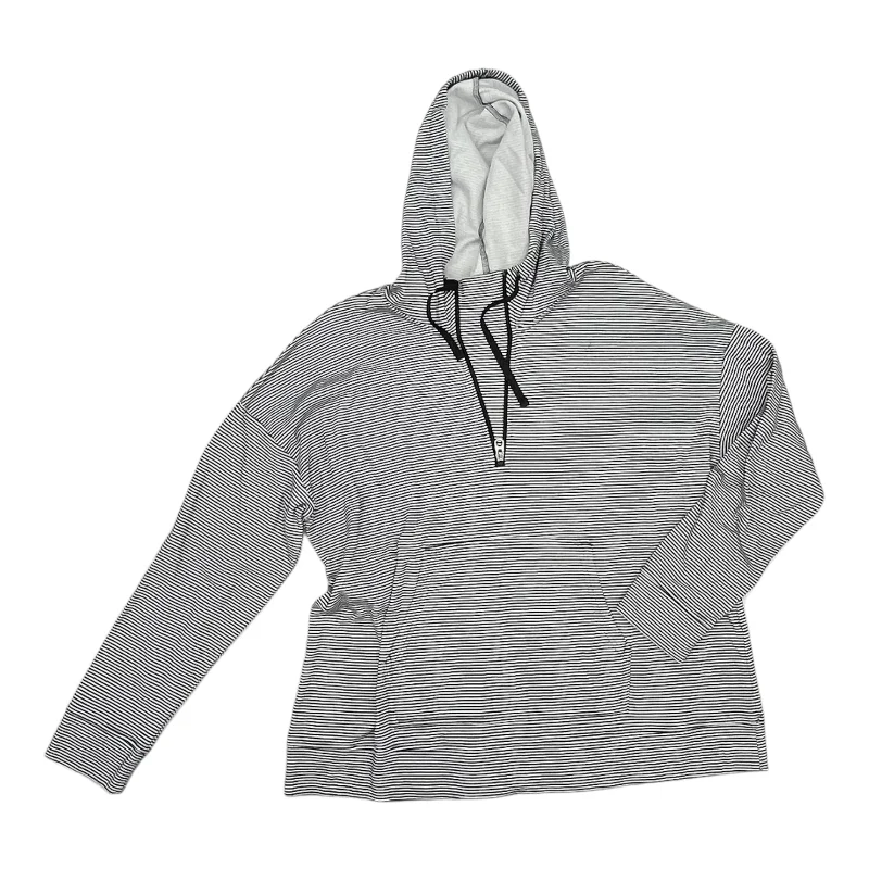 cable alpaca sweatshirts twist -Sweatshirt Hoodie By Croft And Barrow In Black & White, Size:Xxl