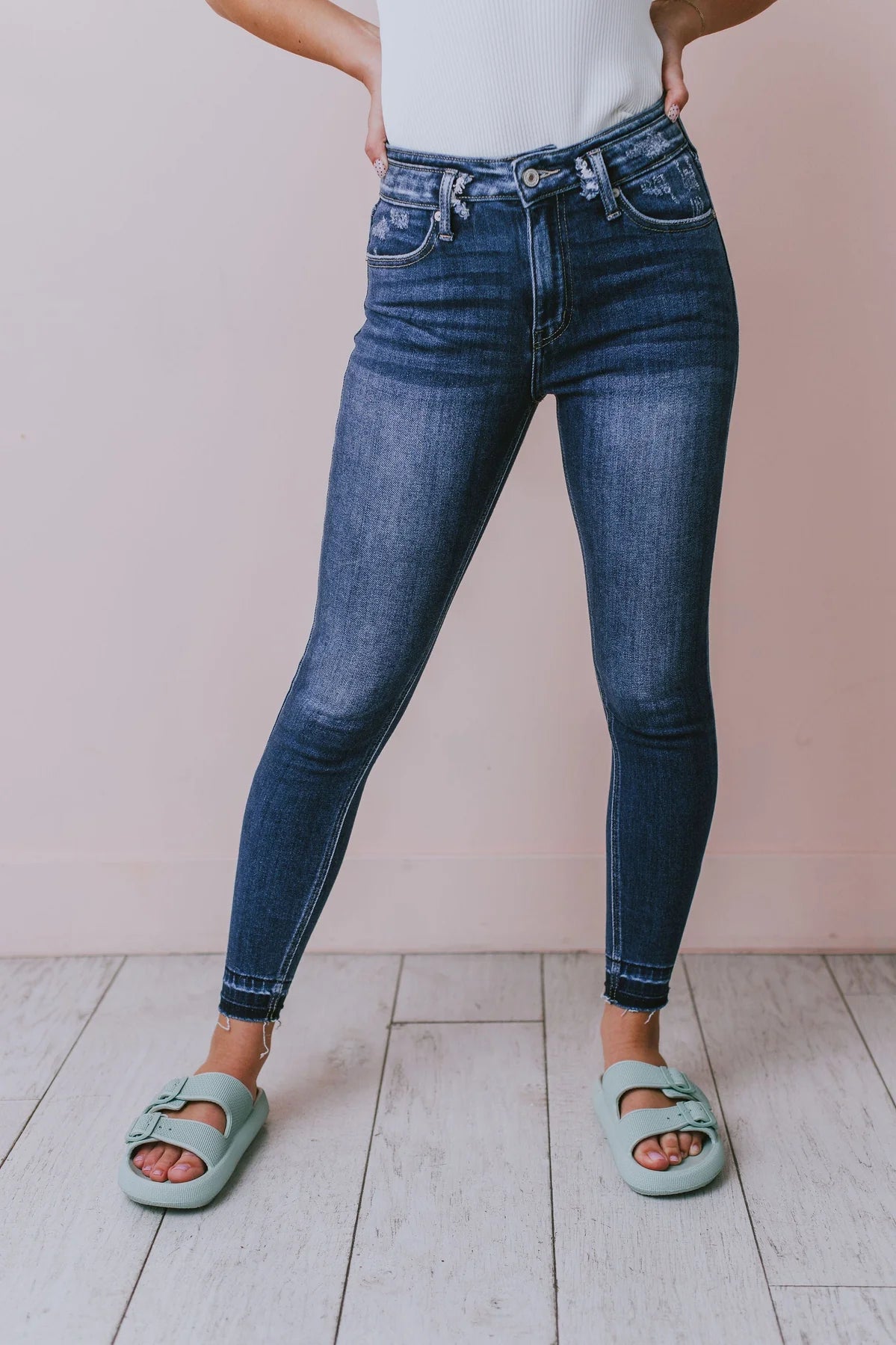 KanKan HIgh Rise Skinny Dark Wash