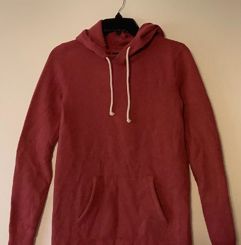 wool-blend sweatshirts warm hug -Sweatshirt Collar By Abercrombie And Fitch In Red, Size: Xs