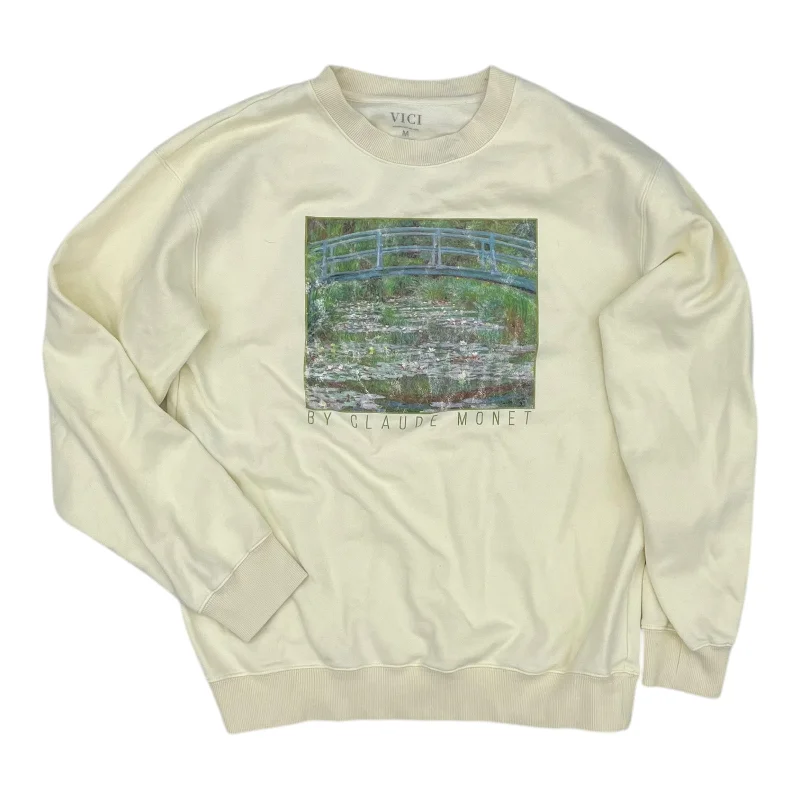 sweatshirts kids boat print -Sweatshirt Crewneck By Vici In Yellow, Size:M