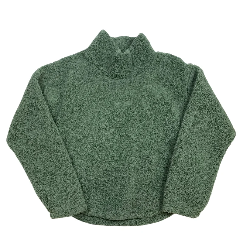 long sweatshirts relaxed vibe -Sweatshirt Collar By Serra In Green, Size: M