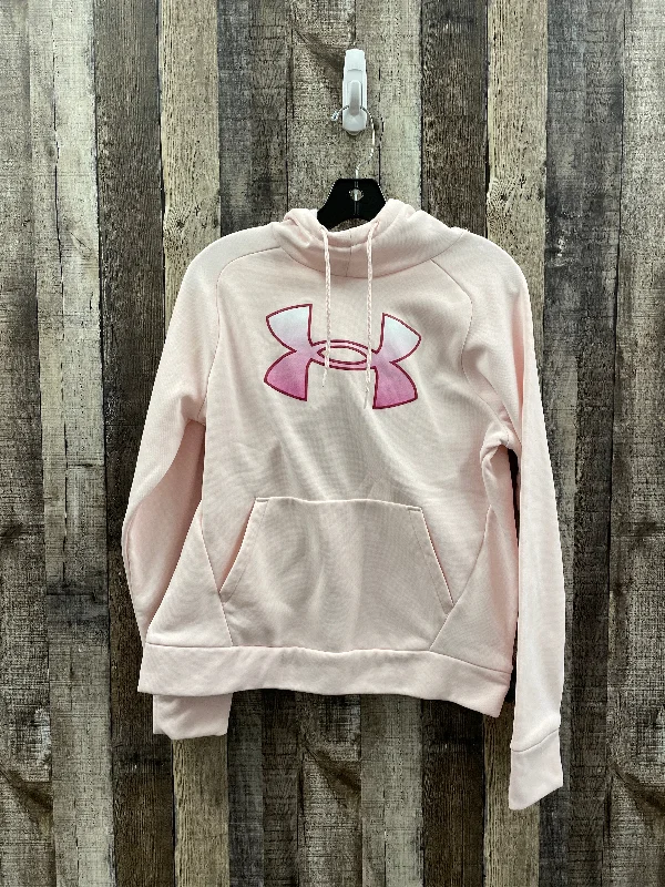 breathable chenille sweatshirts airy -Athletic Sweatshirt Hoodie By Under Armour In Pink, Size: S