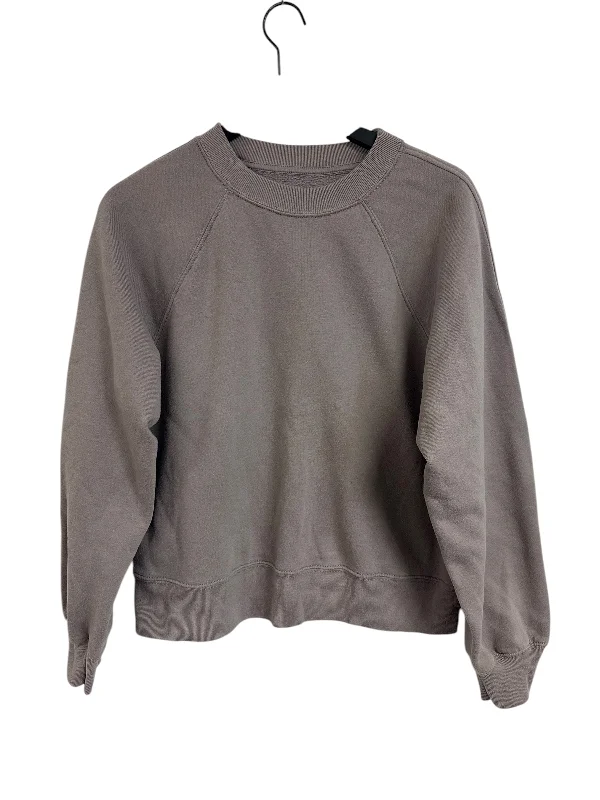 sweatshirts men block stripe -Sweatshirt Crewneck By Abercrombie And Fitch In Mauve, Size: M