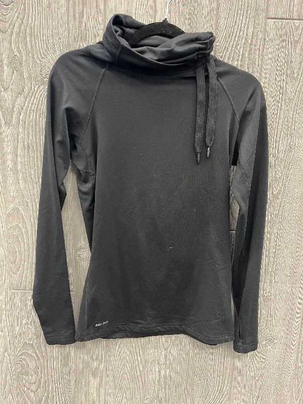 recycled cotton sweatshirts green -Athletic Sweatshirt Collar By Nike In Black, Size: M