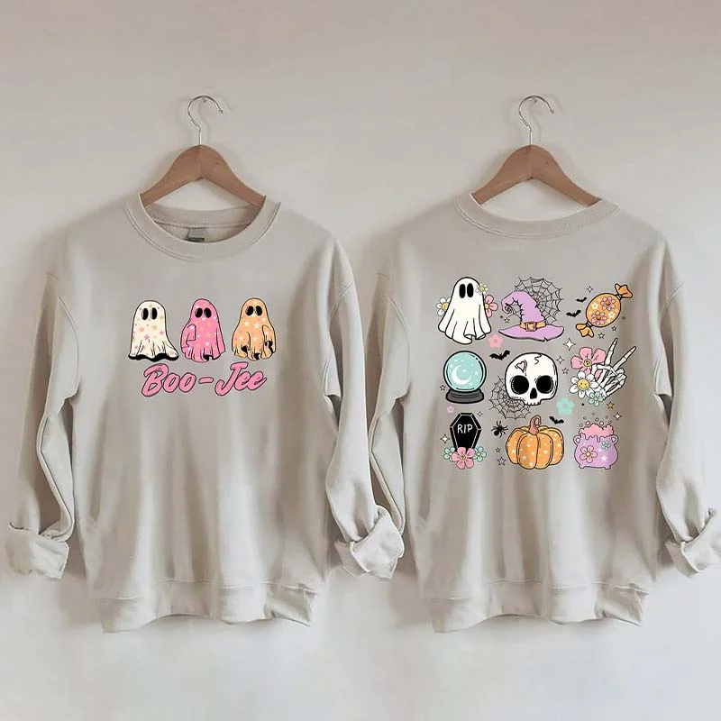 sweatshirts men colorblock -Groovy Halloween Sweatshirt