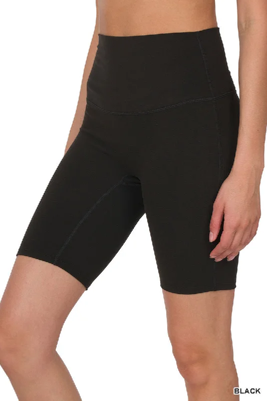 duo matching shorts -Black Biking Shorts