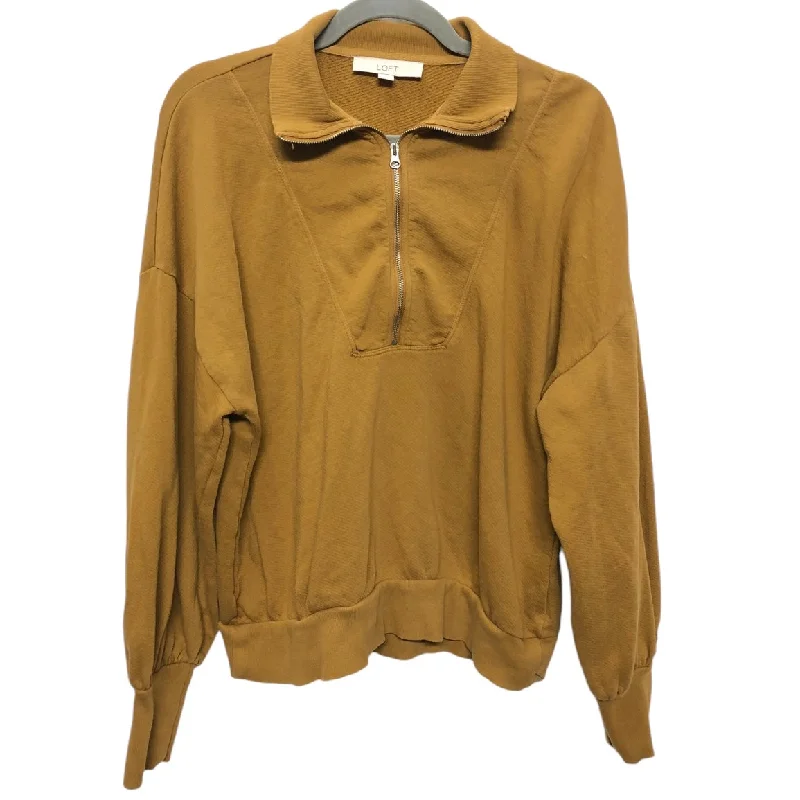 chenille sweatshirts soft touch -Sweatshirt Collar By Loft In Brown, Size: M