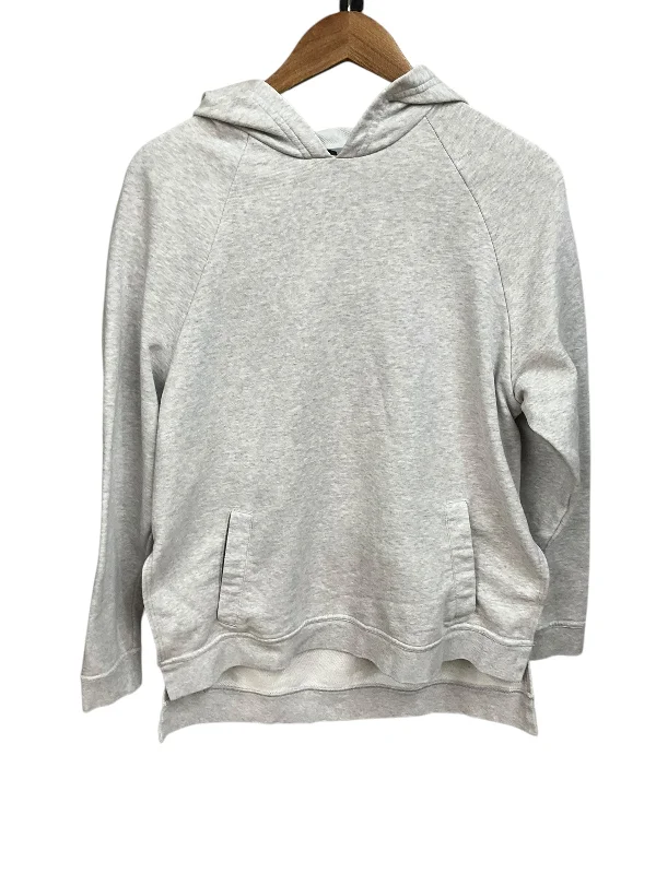 sweatshirts with mesh accents -Sweatshirt Hoodie By Nike Apparel In Grey, Size: L