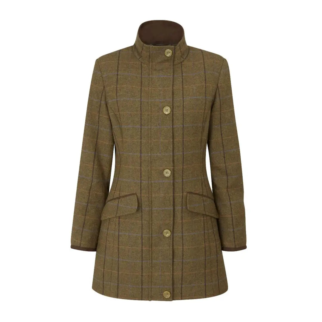 jacket with patch detailing -Alan Paine Combrook Ladies Tweed Field Jacket