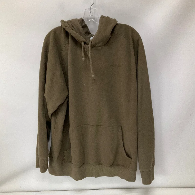 breathable bamboo sweatshirts airy -Athletic Sweatshirt Hoodie By Outdoor Voices In Brown, Size: 3x