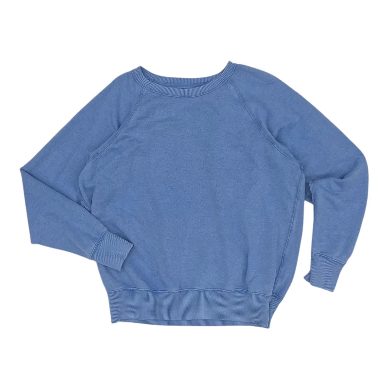 cropped sweatshirts casual edge -Sweatshirt Collar By Aerie In Blue, Size:S