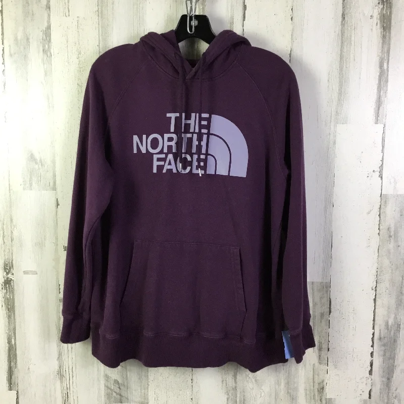 ribbed sweatshirts textured look -Sweatshirt Hoodie By The North Face In Purple, Size: L