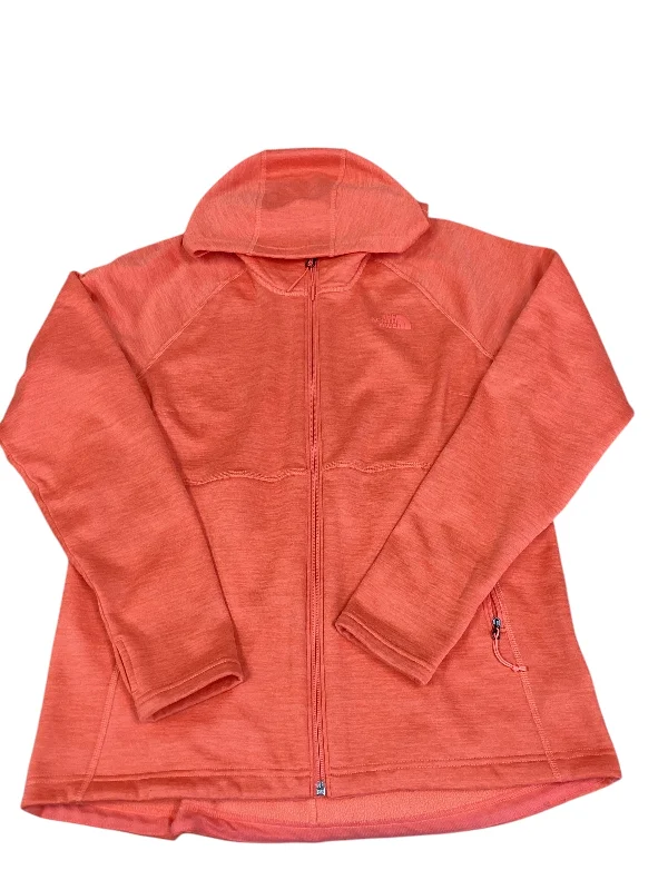 sweatshirts women deep coral -Sweatshirt Hoodie By The North Face In Orange, Size: L