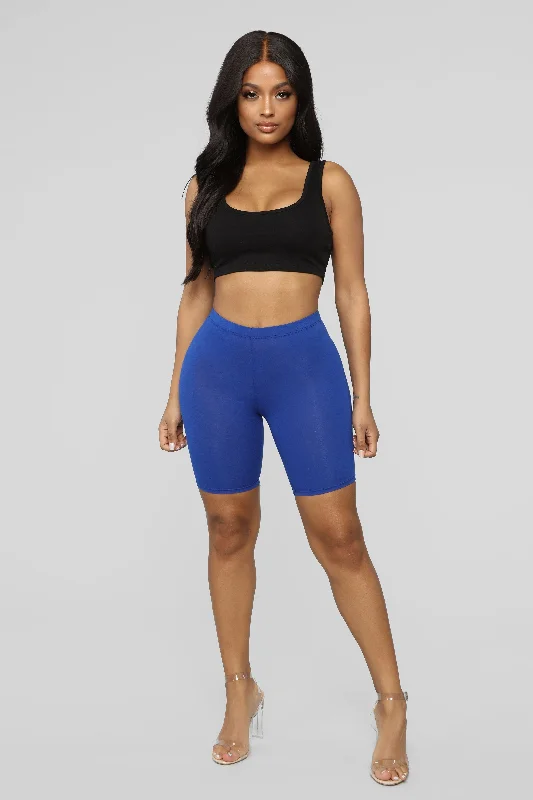 cobalt active shorts -Natalee Biker Shorts - Royal