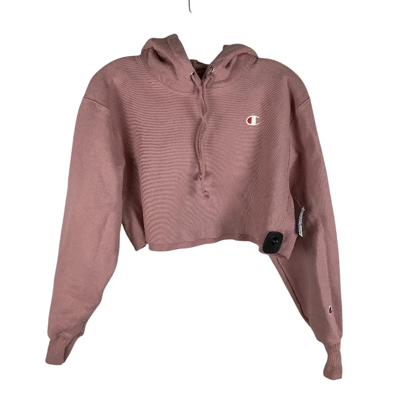 ombre sweatshirts gradient style -Athletic Sweatshirt Hoodie By Champion In Pink Size: Est. XS