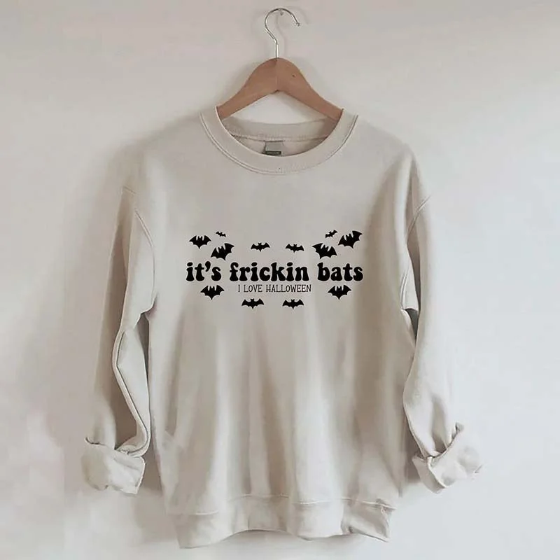 cropped sweatshirts casual vibe -It's Frickin Bats Sweatshirt