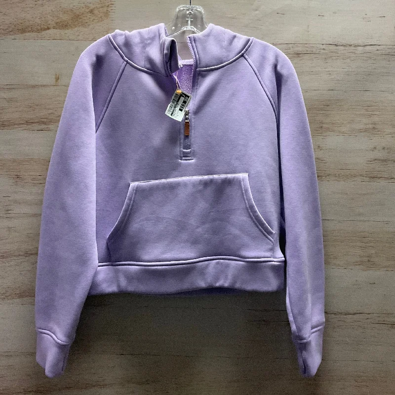 recycled alpaca sweatshirts green -Sweatshirt Collar By Clothes Mentor In Purple, Size: M