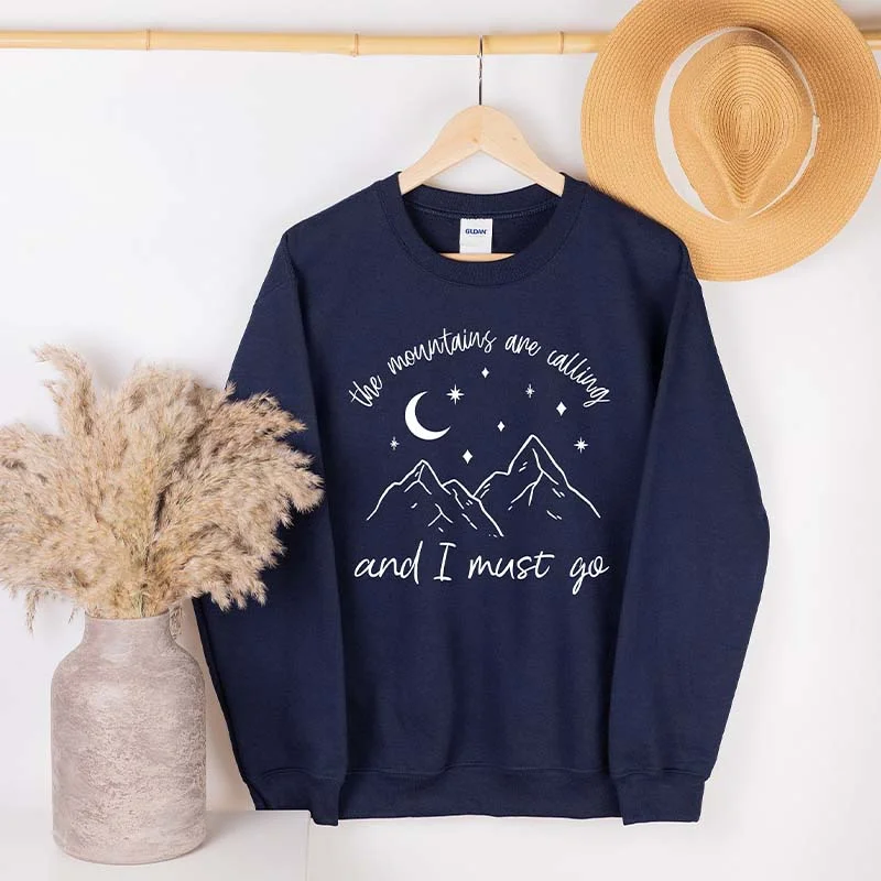 russet sweatshirts warm shade -Mountains Are Calling Sweatshirt