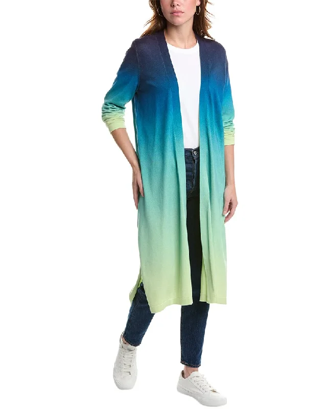 cardigan for women soft periwinkle -Edinburgh Knitwear Ombre Duster