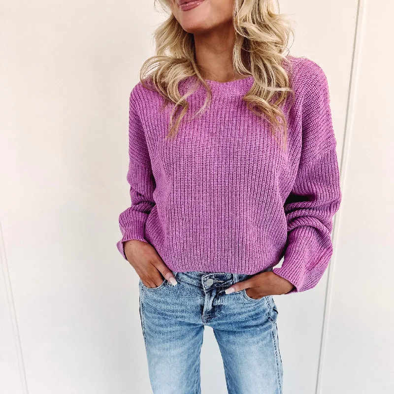 breathable linen pullover sweater -Brandi Sweater