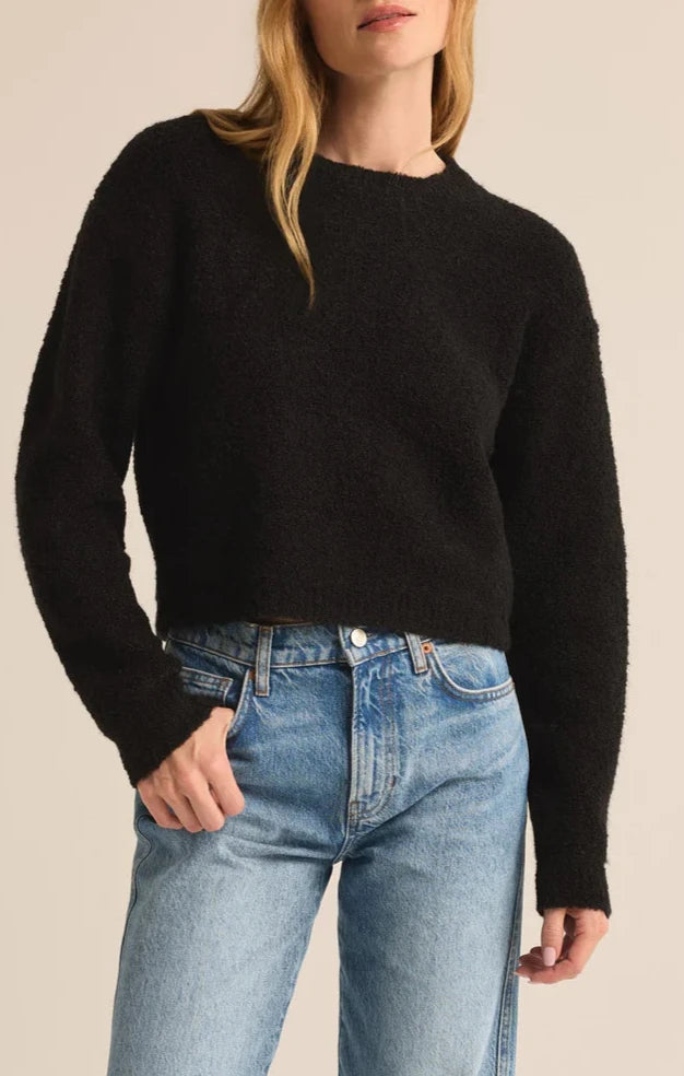 cropped pullover sweater trendy -Destiny Plush Sweater