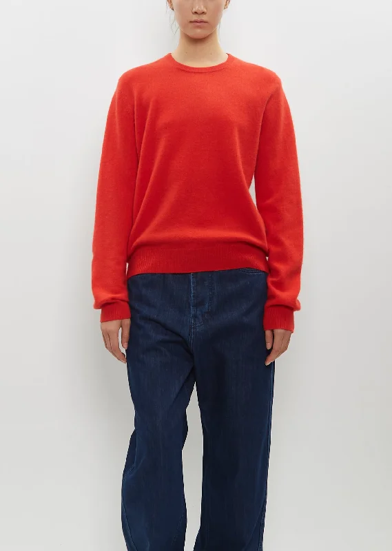 pullover sweater with flares -Mini R-Neck Sweater — Faded Red