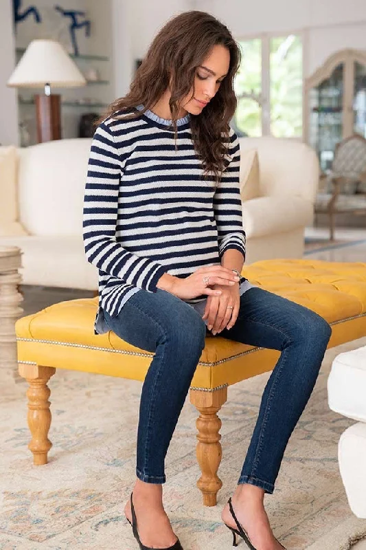 long pullover sweater relaxed -Jamie LS Cotton Maternity & Nursing Sweater Set