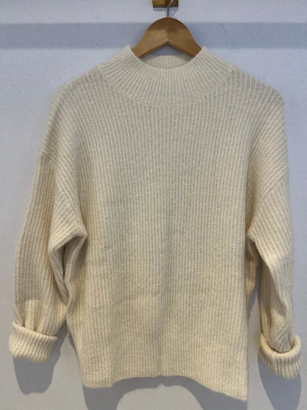 pullover sweater with flares -Janet Long Sleeve Turtleneck Sweater