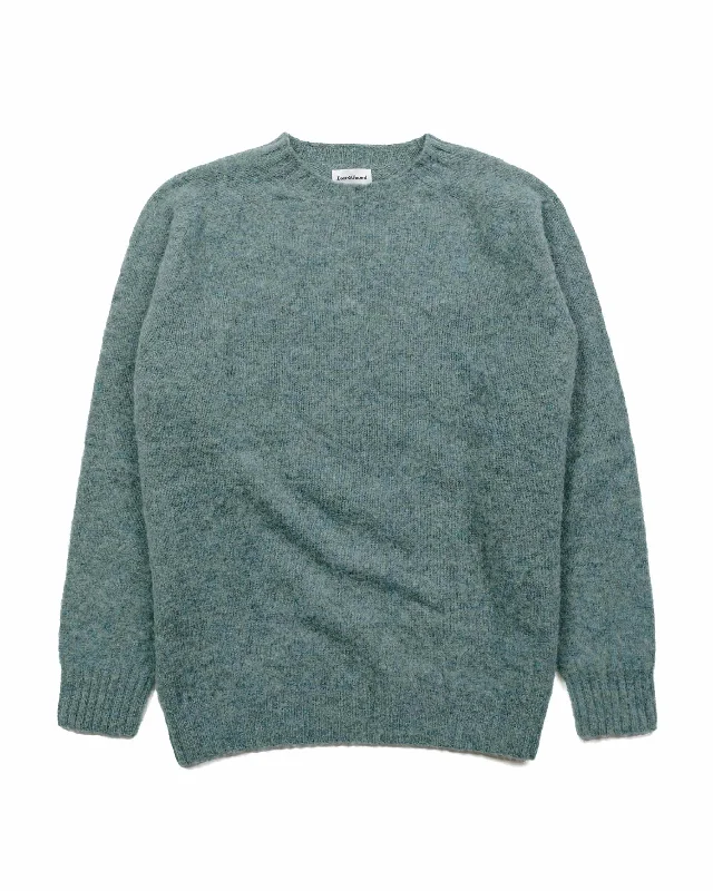 pullover sweater women dusty rose -Lost & Found Shaggy Sweater Graphite Green