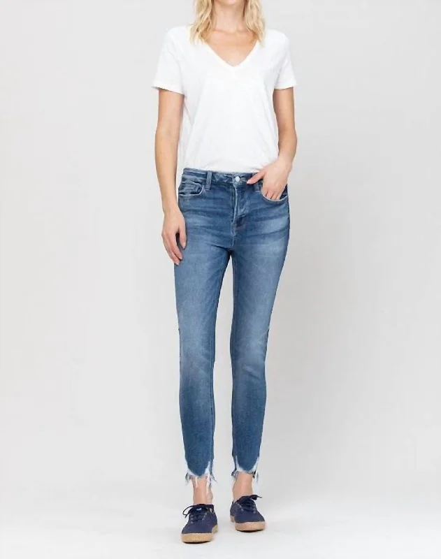 flare utility pants -90's Britany High Rise Skinny Jean In Denim