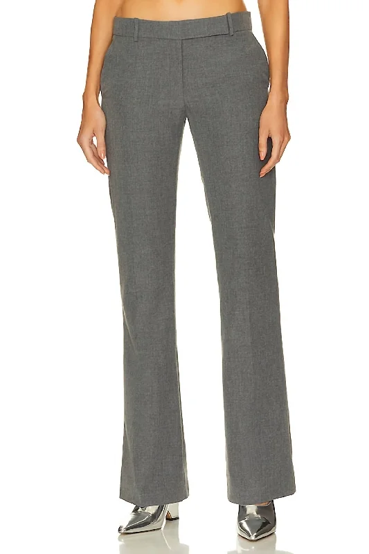 team stretch pants -90's Trouser Pants In Grey