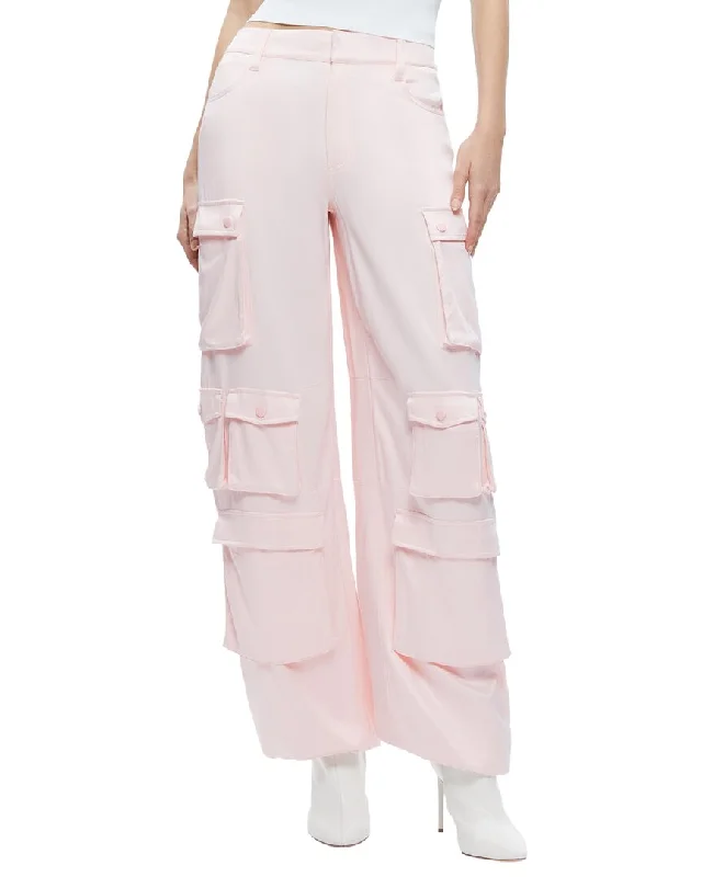 burgundy lounge pants -alice + olivia Olympia Mr Baggy Cargo Pant