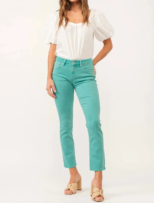 goldenrod pants -Blaire Jeans In Aquatic Awe